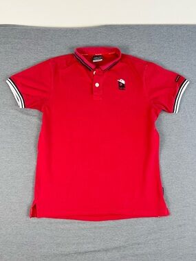Vintage FUBU Red Polo Shirt with Contrast Trim